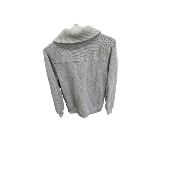 H&M Light Gray Double-Breasted Shawl Collar Cardigan – Men’s Small - Picture 4 of 4